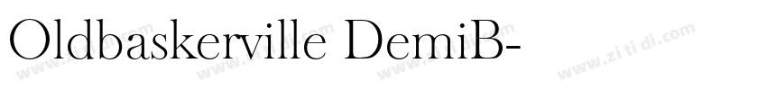 Oldbaskerville DemiB字体转换